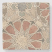 Niet-geëmailleerd Marrakesh Design I Stenen Onderzetter (Voorkant)