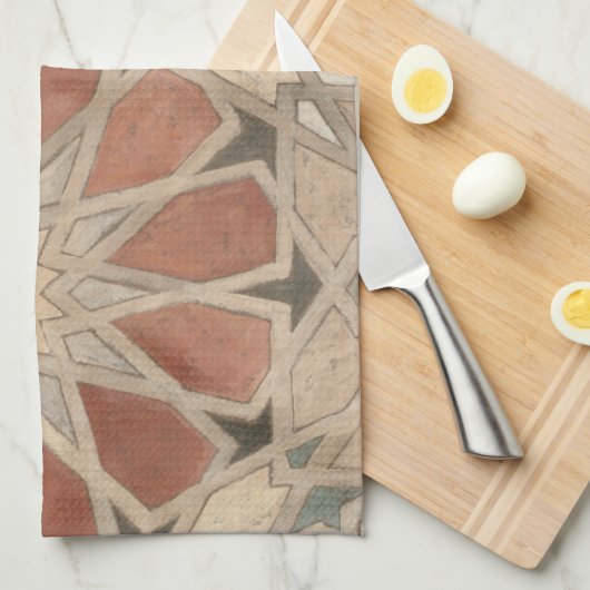 Niet-geëmailleerd Marrakesh Design I Theedoek (Quarter Fold)