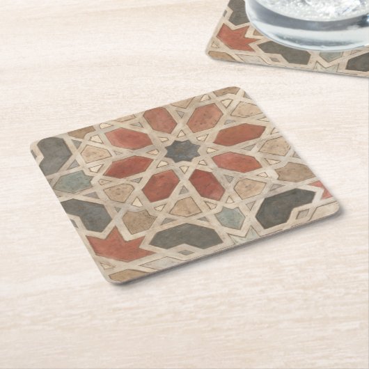 Niet-geëmailleerd Marrakesh Design II Kartonnen Onderzetters (Schuin)