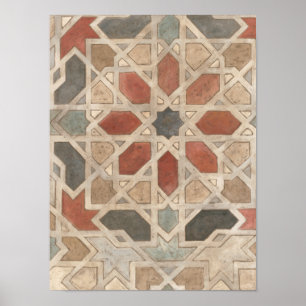 Niet-geëmailleerd Marrakesh Design II Poster
