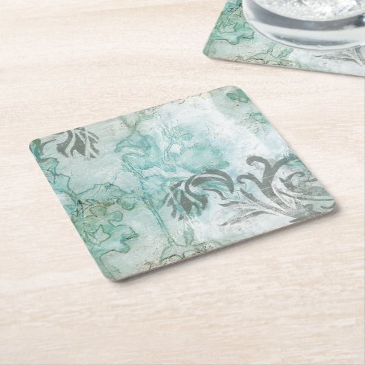 Niet-geëmailleerde ventilatorspuit III Kartonnen Onderzetters (Schuin)