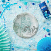 Niet-geëmailleerde ventilatorspuit III Papieren Bordje (Feest)