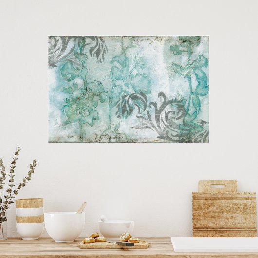 Niet-geëmailleerde ventilatorspuit III Poster (Keuken)