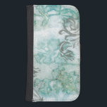 Niet-geëmailleerde ventilatorspuit III Galaxy S4 Portemonnee Hoesje<br><div class="desc">Floral</div>
