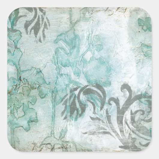 Niet-geëmailleerde ventilatorspuit III Vierkante Sticker (Voorkant)