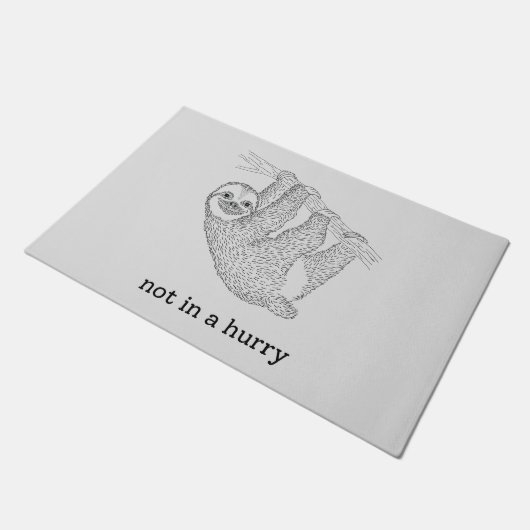 niet gehaast deurmat (Schuin)