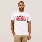 Niet gehandicapte Mannen T T-shirt (Voorkant volledig)