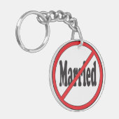 Niet gehuwd sleutelhanger (Voorkant Links)