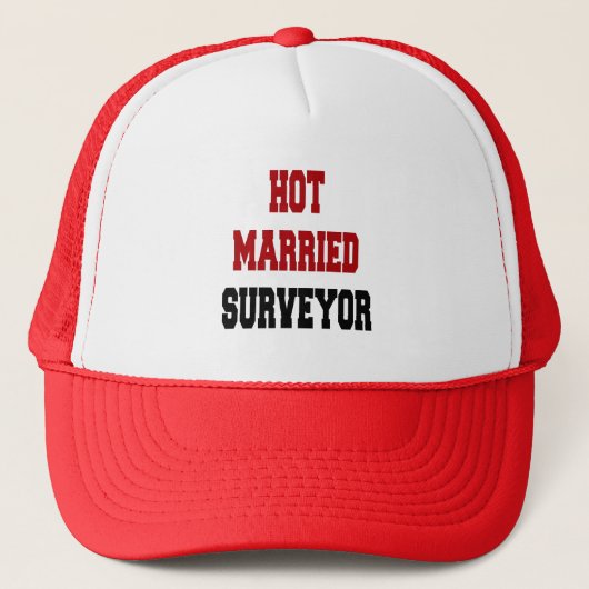 niet-gehuwde landmeter trucker pet (Voorkant)