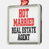 Niet-gehuwde vastgoedmakelaar metalen ornament (Links)