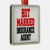 niet-gehuwde verzekeringsagent metalen ornament (Rechts)