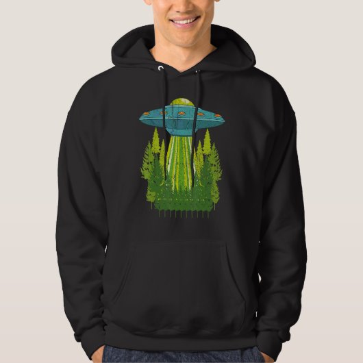 Niet-geïdentificeerd object Alien Sci Fi Natuur Hoodie (Voorkant)