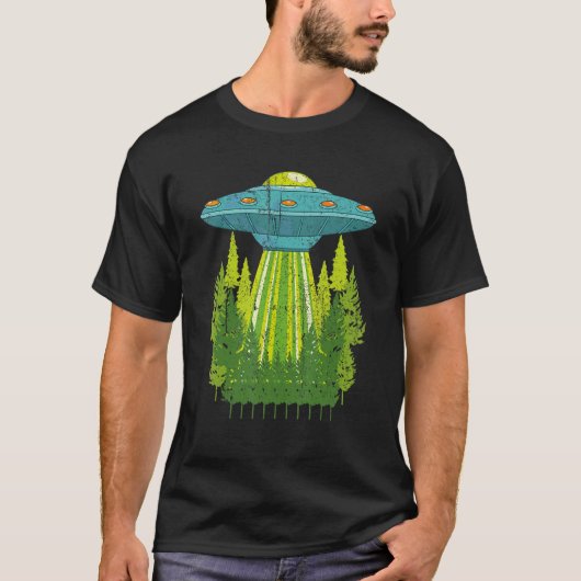 Niet-geïdentificeerd object Alien Sci Fi Natuur T-shirt (Voorkant)