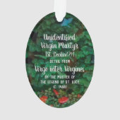 Niet-geïdentificeerde maagd martyr [St. Cecilia(?) Ornament (achterkant)