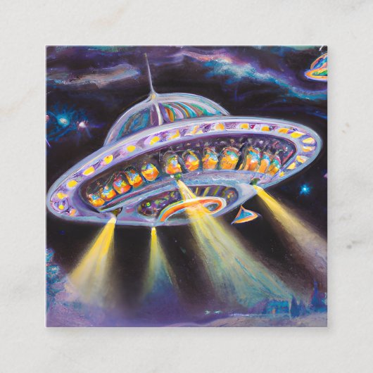 Niet-geïdentificeerde vliegende objecten (UFO's) z Vierkante Visitekaartje (Voorkant)