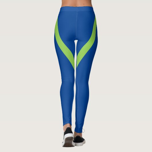 Niet geïnteresseerd. Groene tekstwig Leggings (Achterkant)