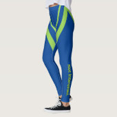 Niet geïnteresseerd. Groene tekstwig Leggings (Links)