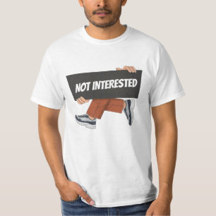NIET GEÏNTERESSEERD. Minimalistische Streetwear Ty T-shirt