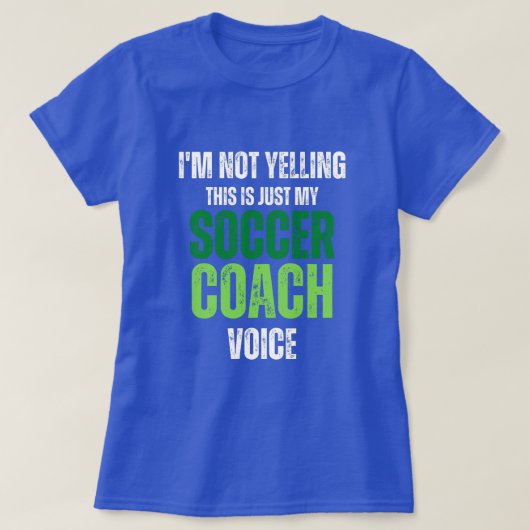 Niet geleken voetbal coach Stem vreemde groene tex T-shirt (Design voorkant)