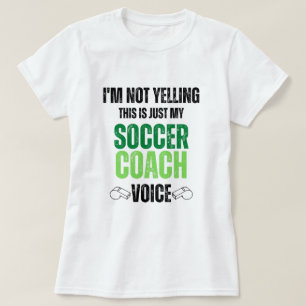 Niet geleken voetbal coach Stem vreemde zwarte tex T-shirt