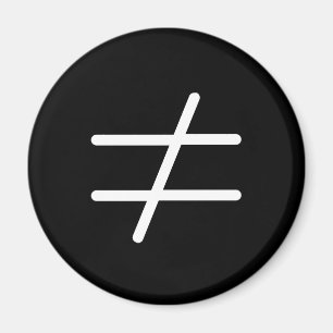 Niet gelijk symbool vrouwenrechtenprotesten magneet