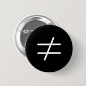 Niet gelijk symbool vrouwenrechtenprotesten ronde button 5,7 cm (Voorkant /achterkant)