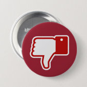 Niet-gelijkende knop! ronde button 7,6 cm (Voorkant /achterkant)