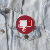 Niet-gelijkende knop! ronde button 7,6 cm (In situ)