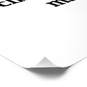 Niet geloven in klimaatverandering maakt het niet  perfect poster (Hoek)