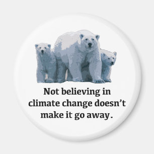 Niet geloven in klimaatverandering magneet