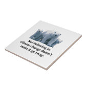 Niet geloven in klimaatverandering tegeltje (Zijkant)