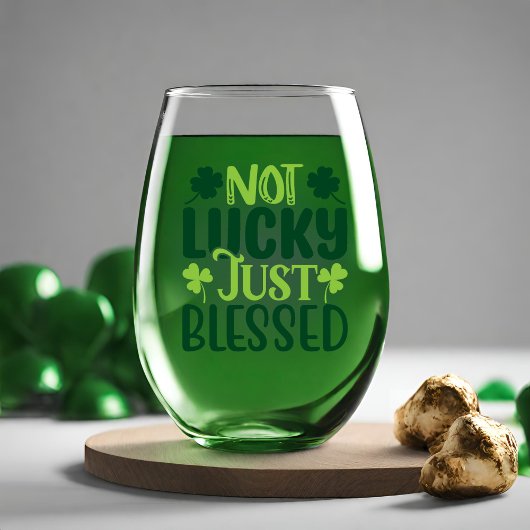 Niet gelukkig dat je alleen maar naar St. Patrick' Wijnglas Zonder Voet
