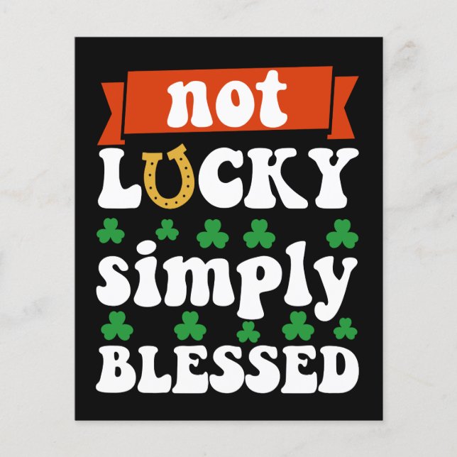 Niet Gelukkig, Gewoon Gezegend St. Patrick's Dag (Voorkant)