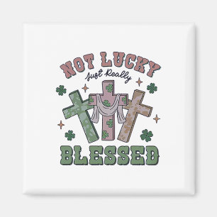 Niet Gelukkig Gewoon Gezegend St Patricks Dag Gelo Magneet