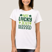 Niet gelukkig Gezegend Ierse St Patrick's Day T-shirt (Voorkant)