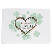 NIET GELUKKIG, IK HIELD VAN Christelijke St. Patri Groot Cadeauzakje (Voorkant)