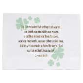 NIET GELUKKIG, IK HIELD VAN Christelijke St. Patri Groot Cadeauzakje (Achterkant)