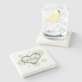 NIET GELUKKIG, IK HIELD VAN Christelijke St. Patri Stenen Onderzetter (Zijkant)