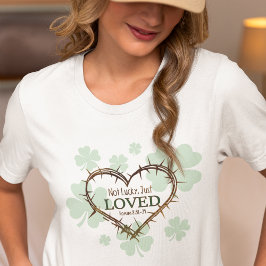 NIET GELUKKIG, IK HIELD VAN Christelijke St. Patri T-shirt