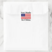 Niet gemaakt in China - Amerikaans Ronde Sticker (Tas)