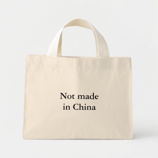 Niet gemaakt in China Mini Tote Bag (Voorkant)