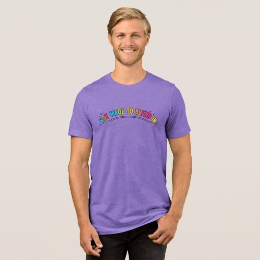 Niet Gemaakt om op te Gaan Tri-Blend Shirt (Voorkant volledig)