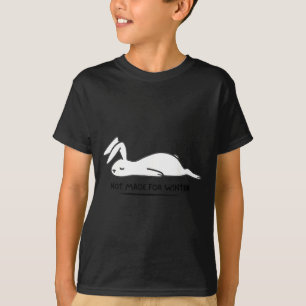 Niet Gemaakt Voor Winter Konijn Schattig Dierenlie T-shirt
