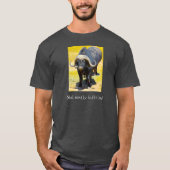 Niet gemakkelijk gebuffelleerd t-shirt (Voorkant)