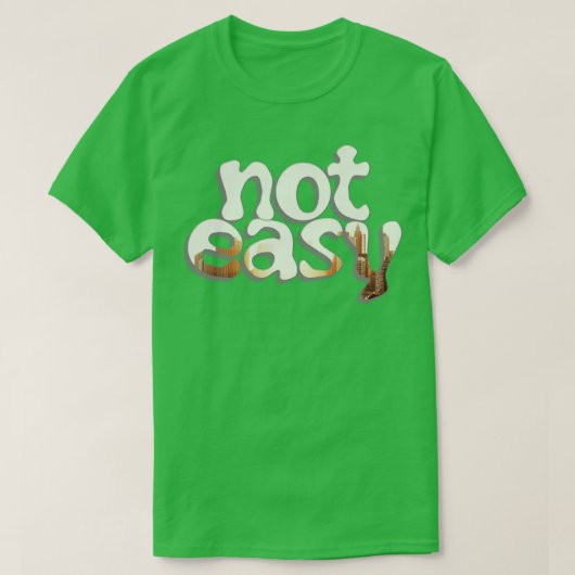niet gemakkelijk t-shirt (Design voorkant)