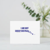 Niet gemakkelijk verstoord briefkaart (Staand voorkant)