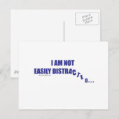 Niet gemakkelijk verstoord briefkaart (Voorkant / Achterkant)