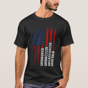Niet gemaskeerd, ongedempt, niet gevaccineerd, Ame T-shirt