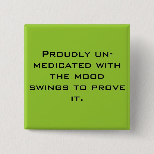 Niet-gemedicineerde Button (Voorkant)