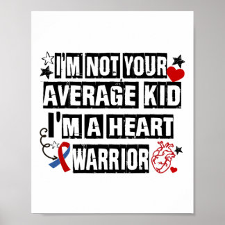 Niet Gemiddeld Kind Een Hart Warrior CHD Hartziekt Poster